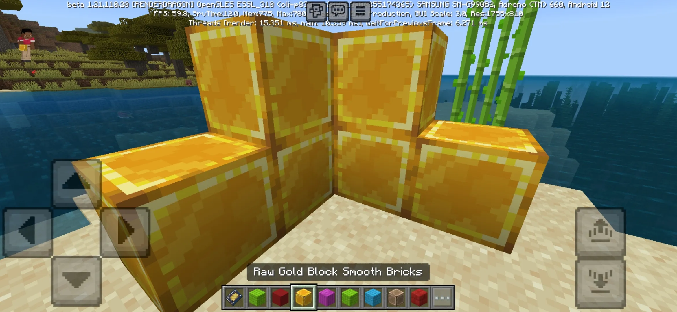Gold from New Bricks Mod for Minecraft PE