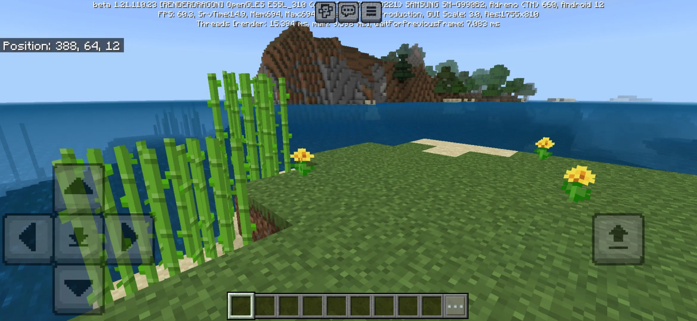 Grass from Old World Generation Map for Minecraft PE