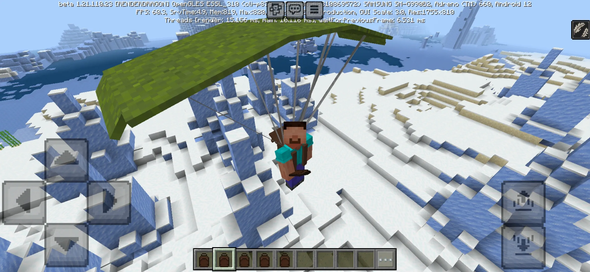 Green from Parachutes Mod for Minecraft PE