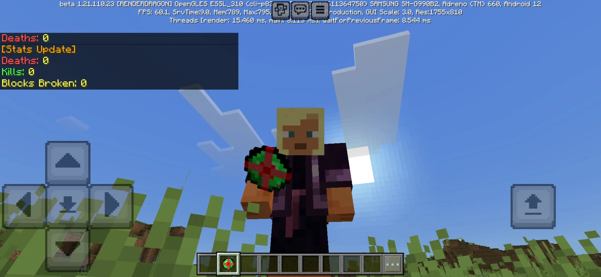 Info from Counter Mod for Minecraft PE