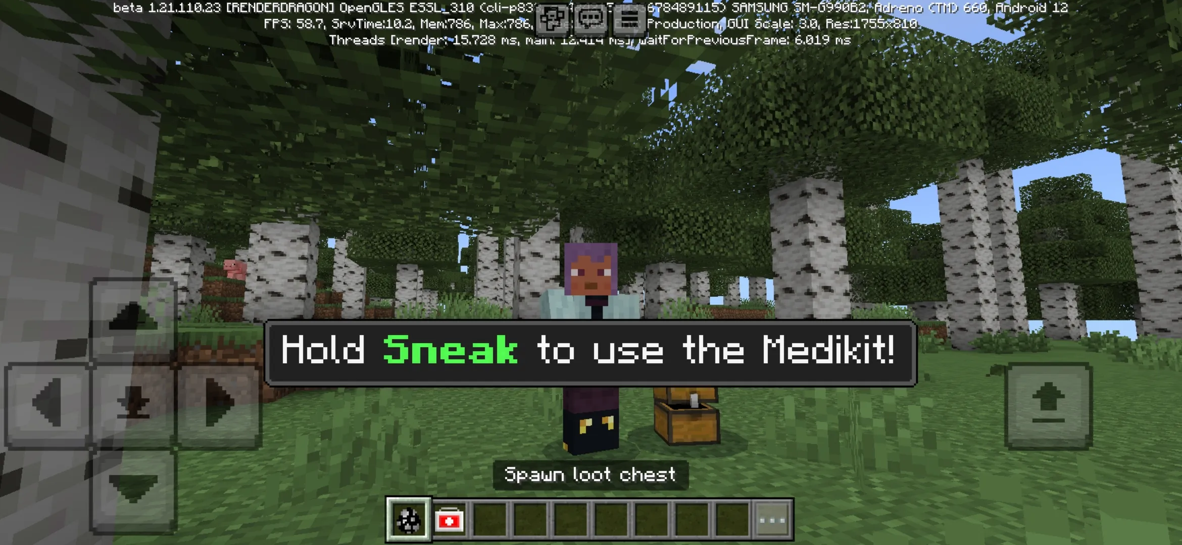 Info from Revive Me Mod for Minecraft PE