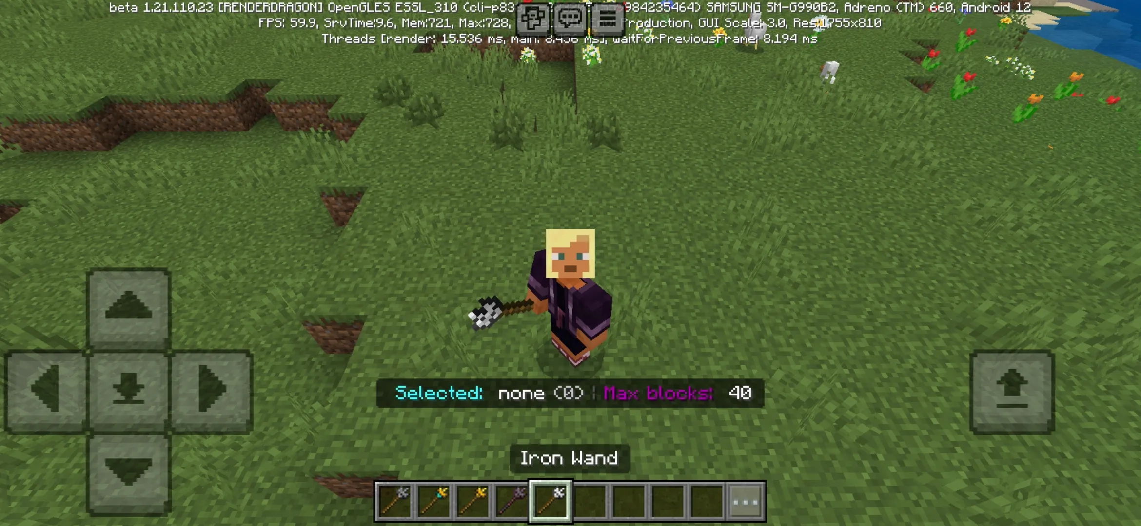 Iron from Construction Wand Mod for Minecraft PE