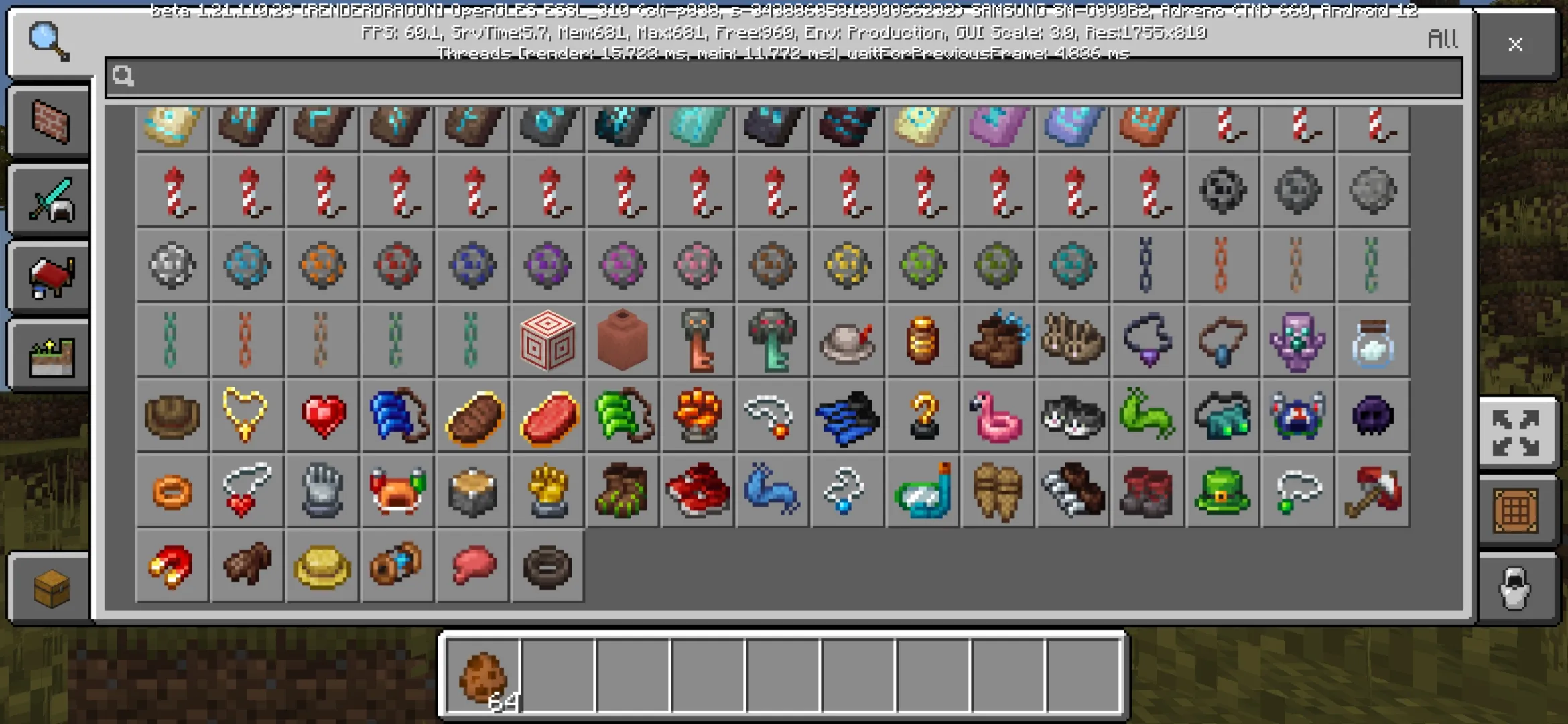 Items from Artifacts Mod for Minecraft PE