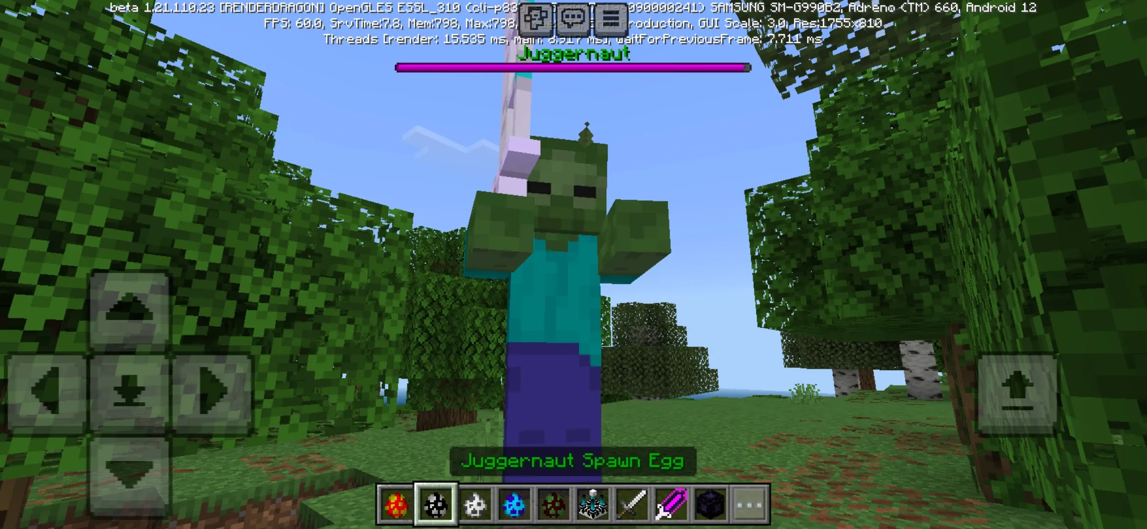 Juggernaut from Legends of Cenarax Mod for Minecraft PE