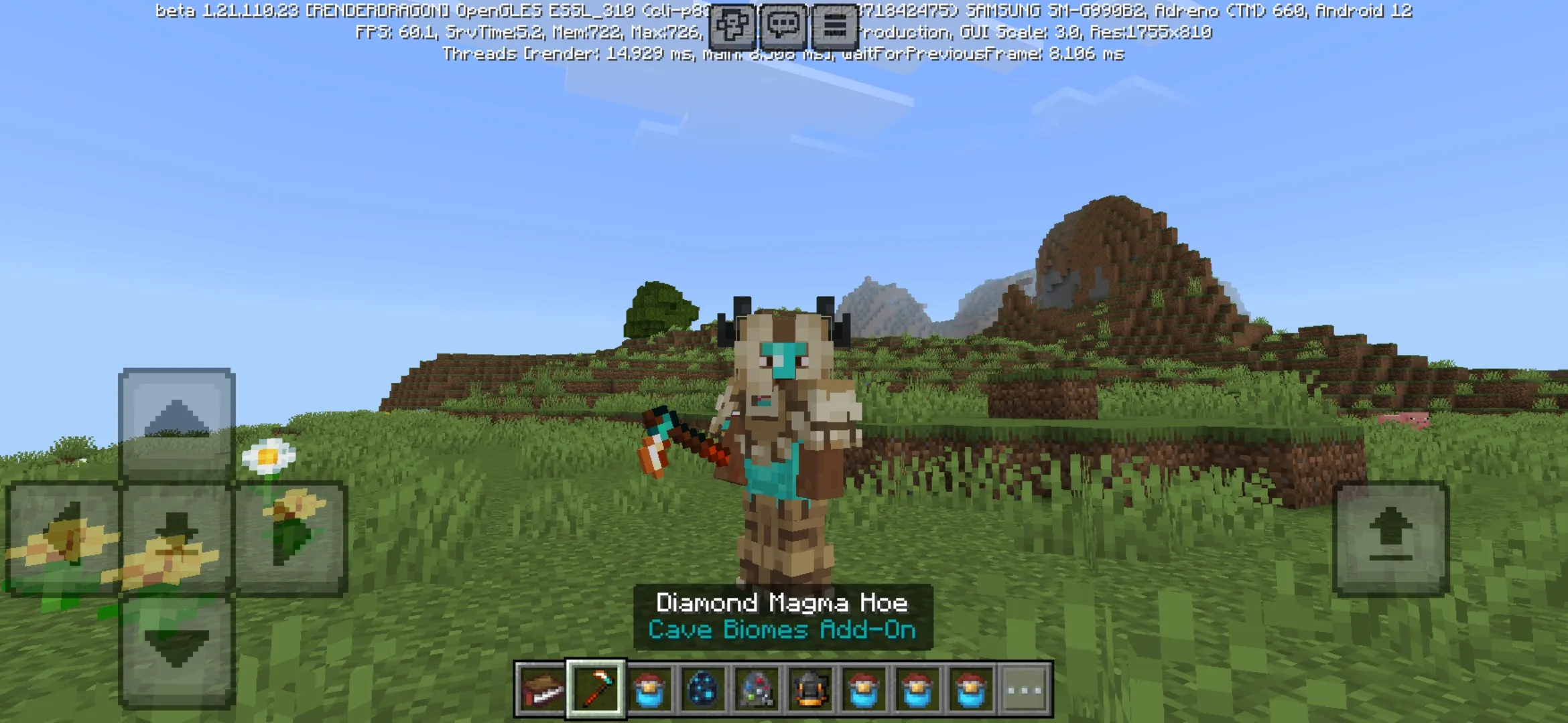 Light Caves Mod for Minecraft PE