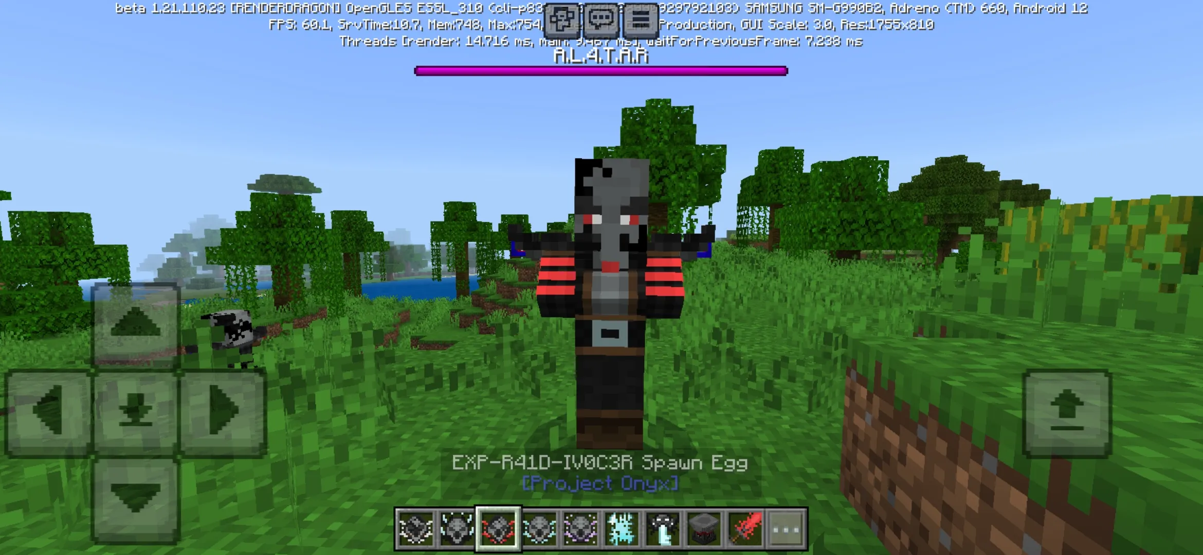 Mob from Project Onyx Mod for Minecraft PE