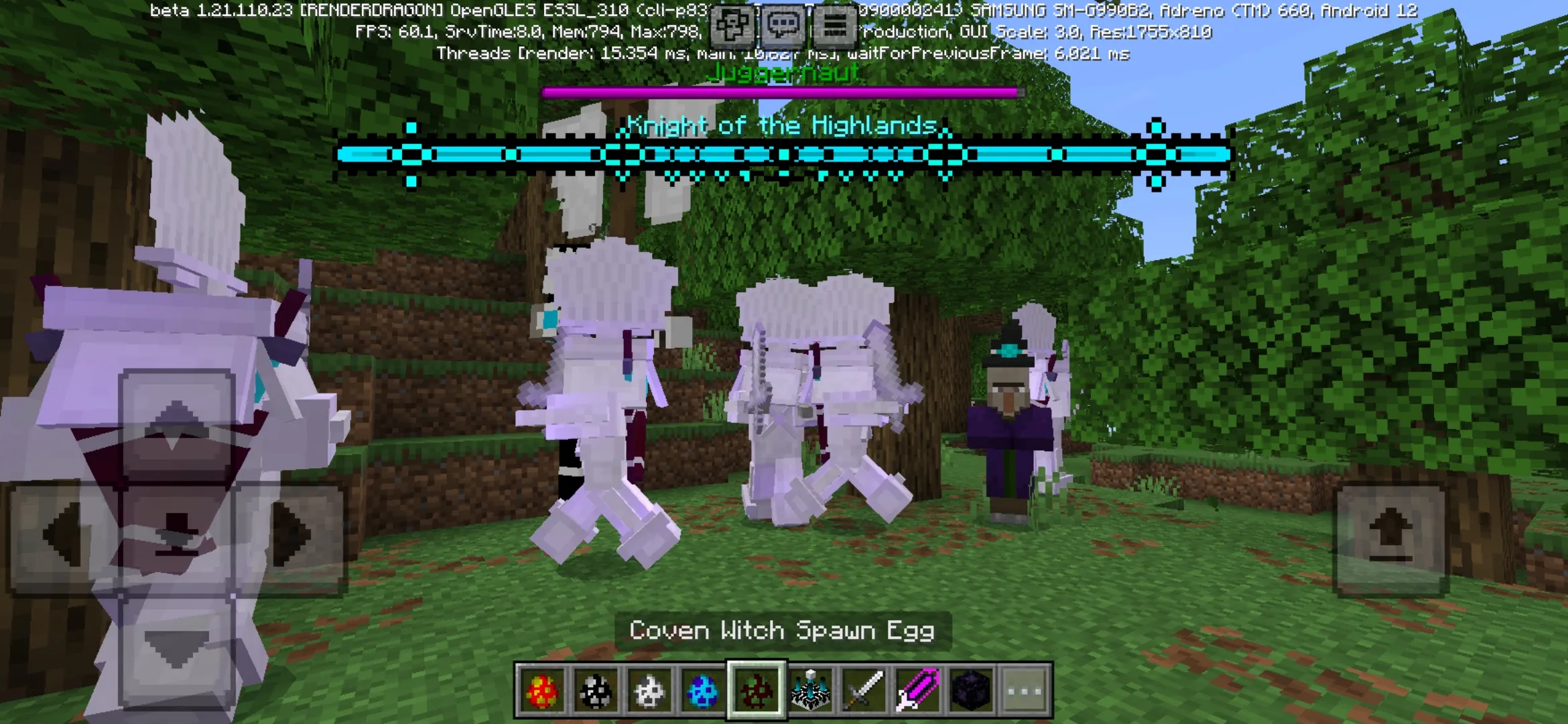 Mobs from Legends of Cenarax Mod for Minecraft PE