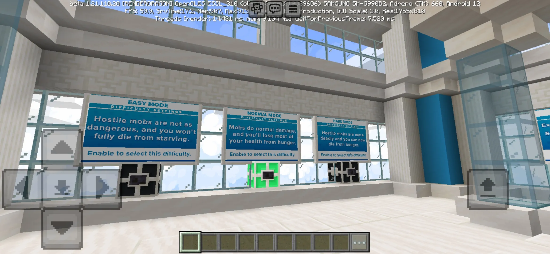 Modes from Tycoon Map for Minecraft PE
