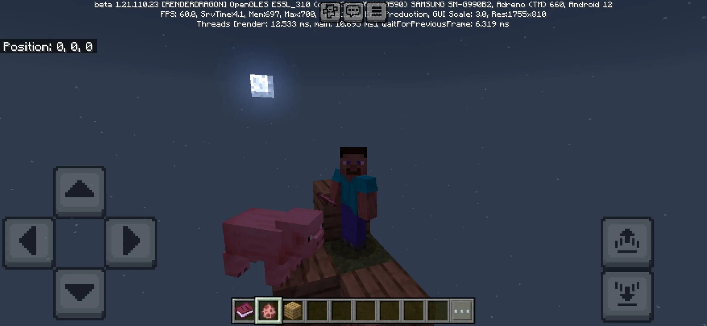 Night from No Blocks Map for Minecraft PE