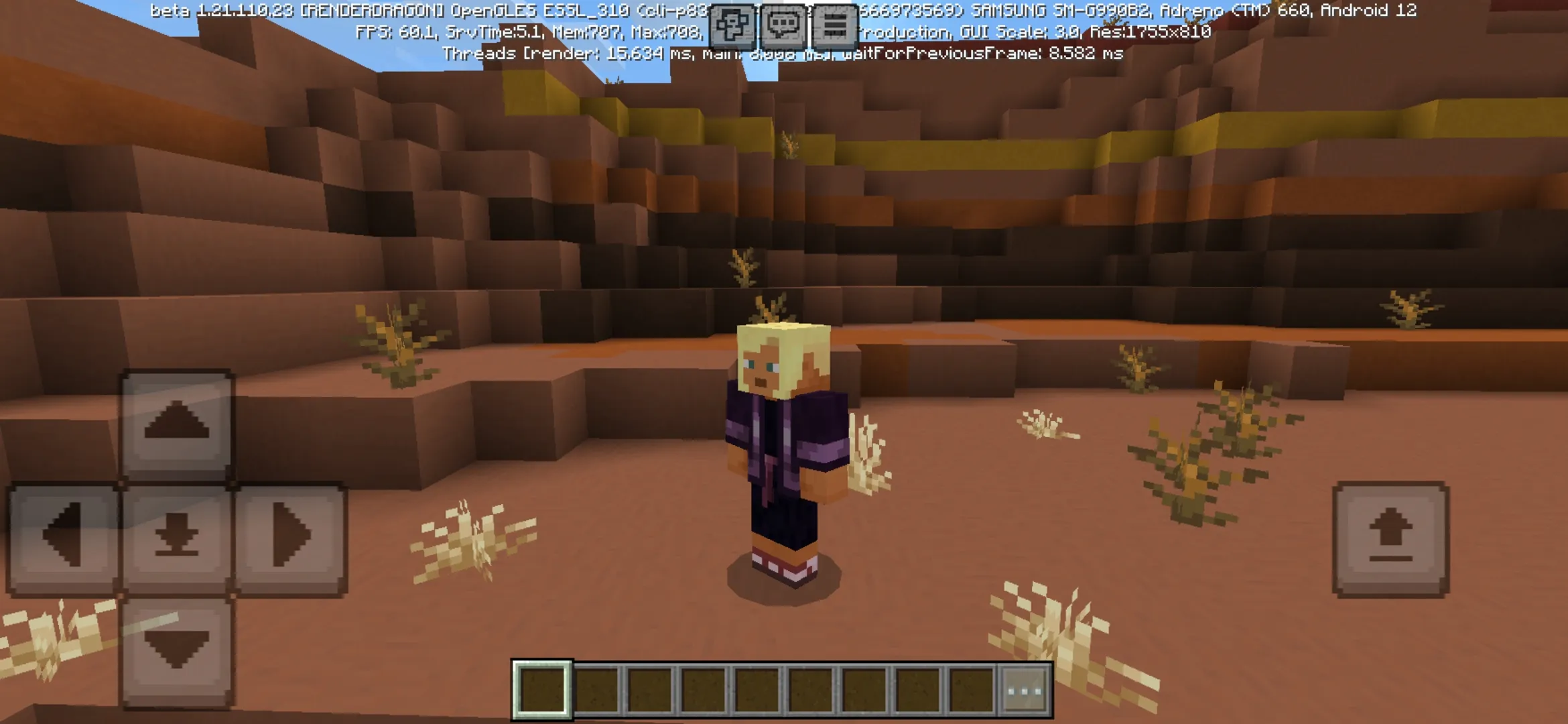 Options from Free Look Texture Pack for Minecraft PE