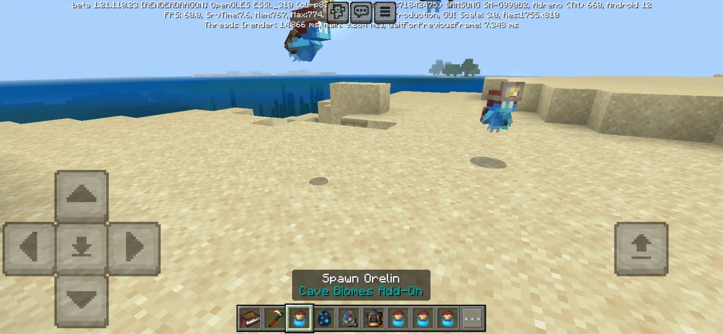 Orelin from Light Caves Mod for Minecraft PE
