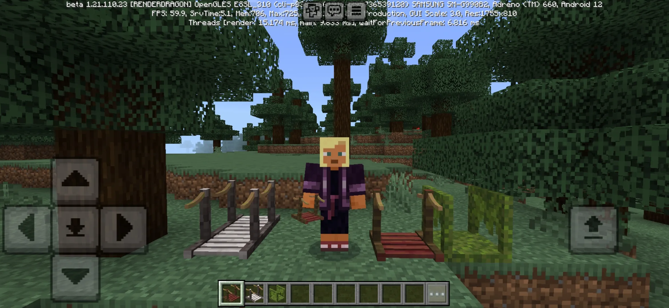 Pathways from Bridges Mod for Minecraft PE