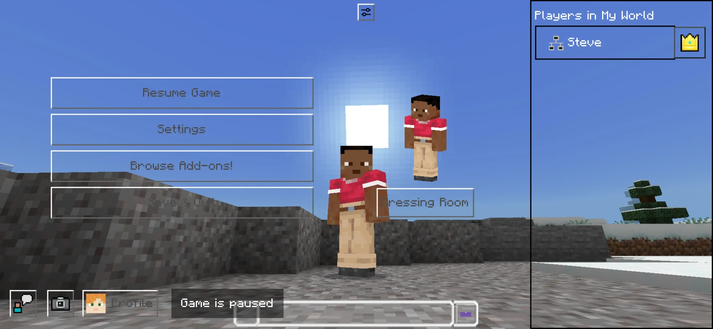 Pause from Sodium Elite Texture Pack for Minecraft PE
