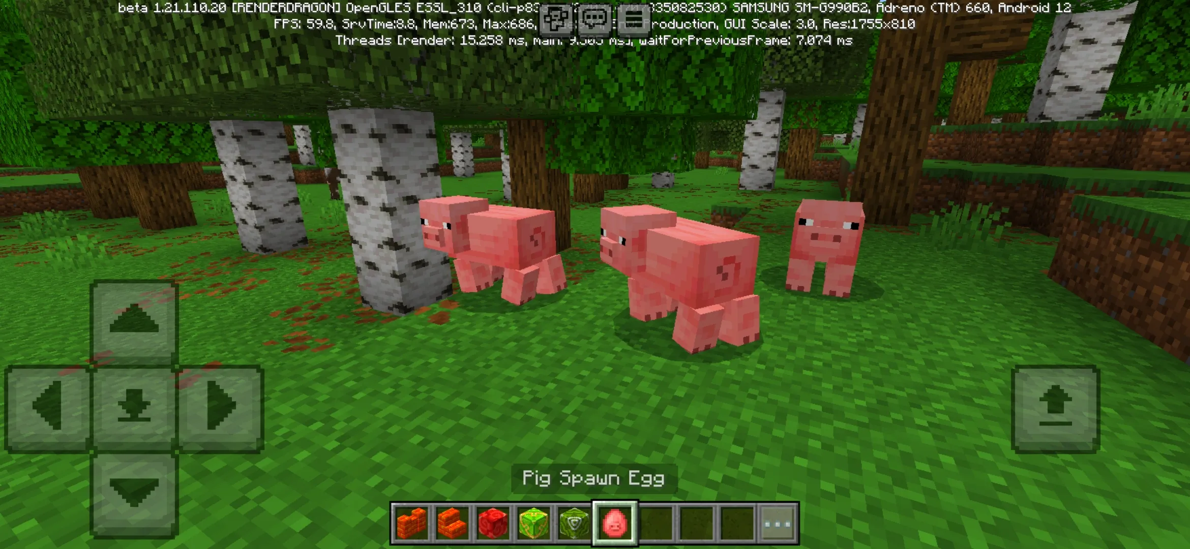 Pig from Saturated Texture Pack for Minecraft PE