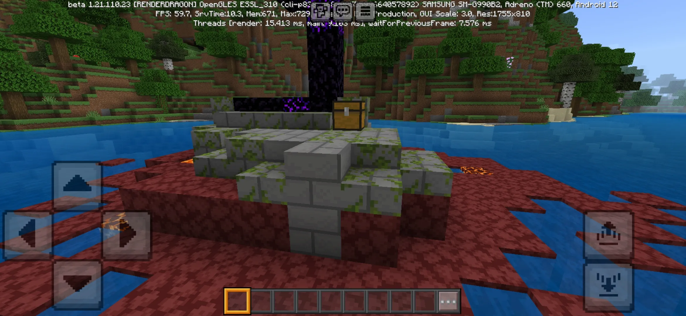 Portal from Smooth Pixels Texture Pack for Minecraft PE