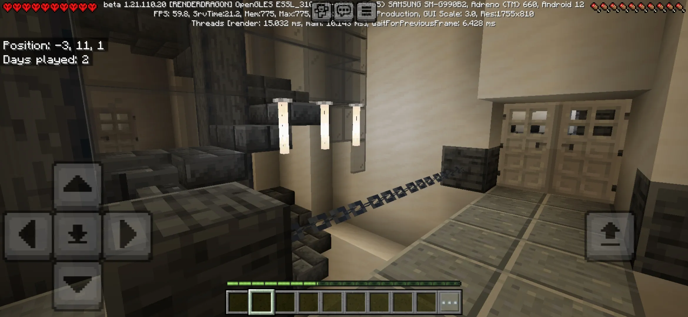 Position from Survive Underwater Map for Minecraft PE