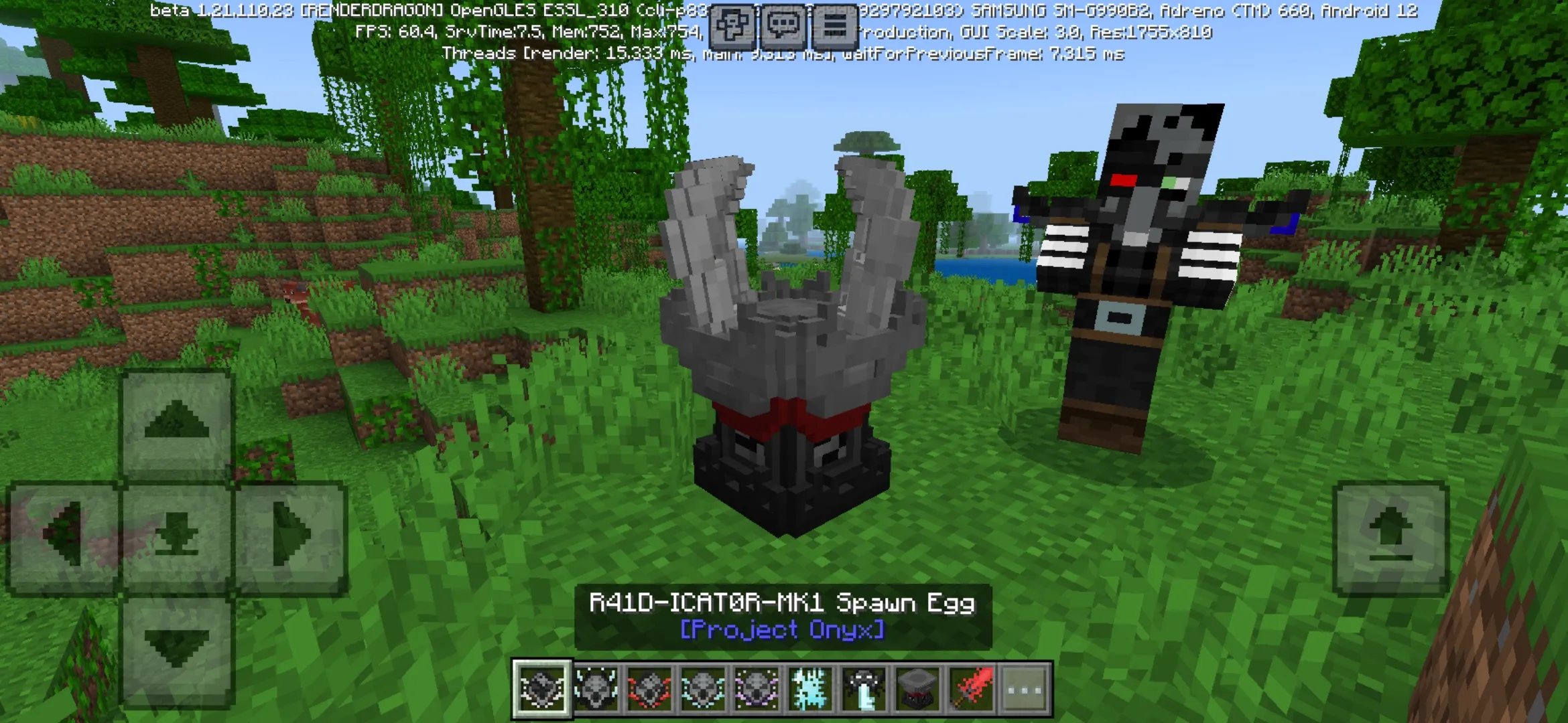 Project Onyx Mod for Minecraft PE