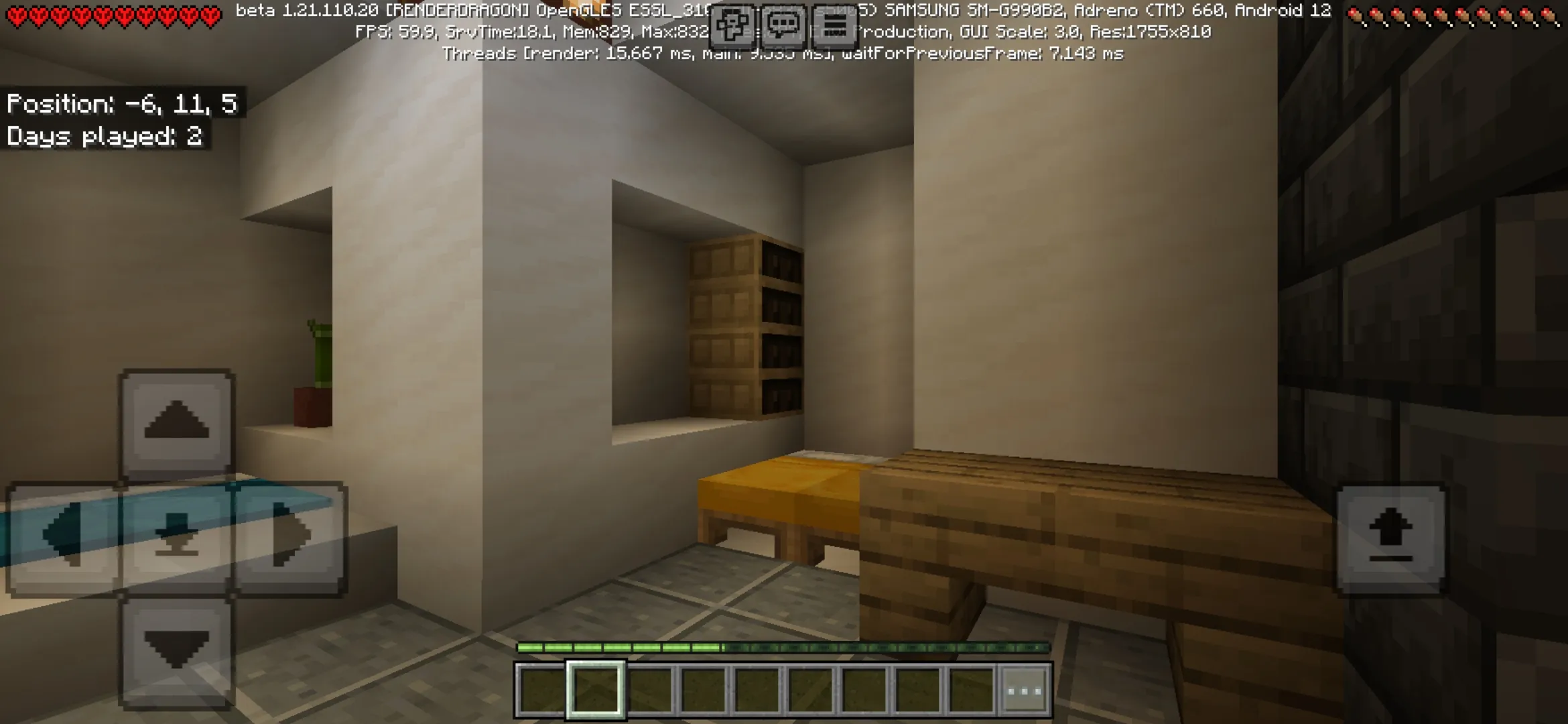 Room from Survive Underwater Map for Minecraft PE
