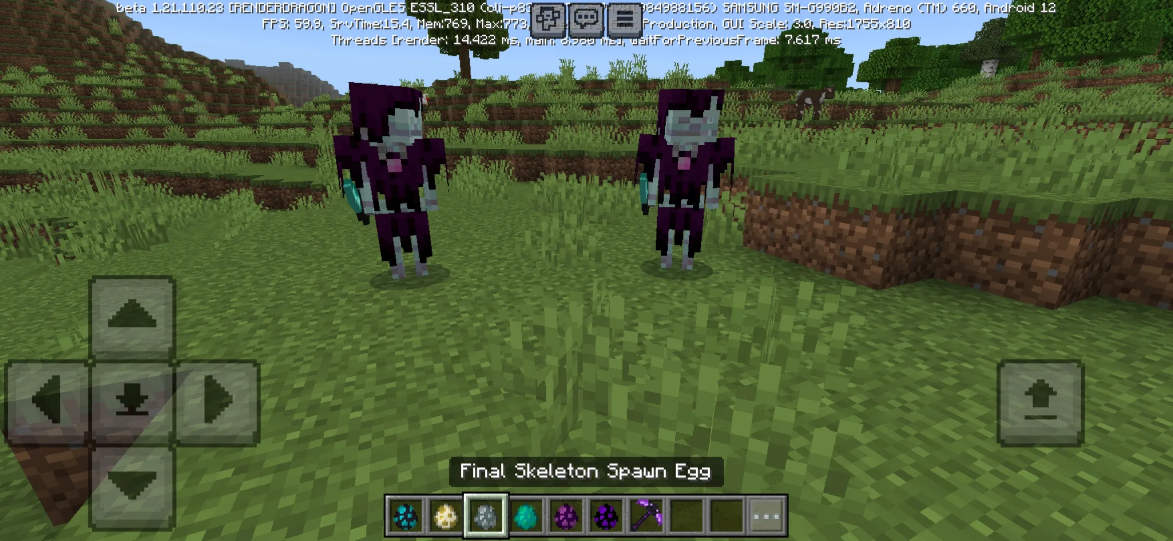 Skeleton from Abyssal Ascent Mod for Minecraft PE