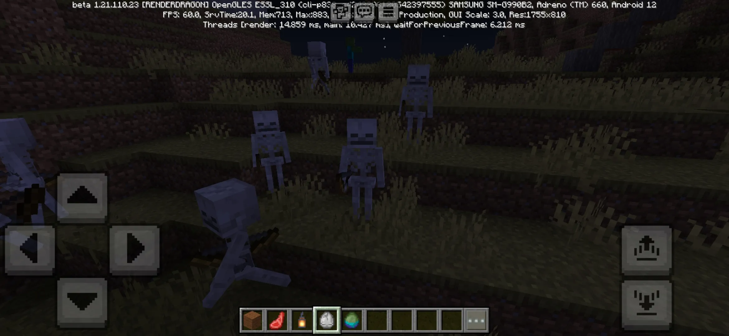 Skeletons from Horde of Mobs Mod for Minecraft PE