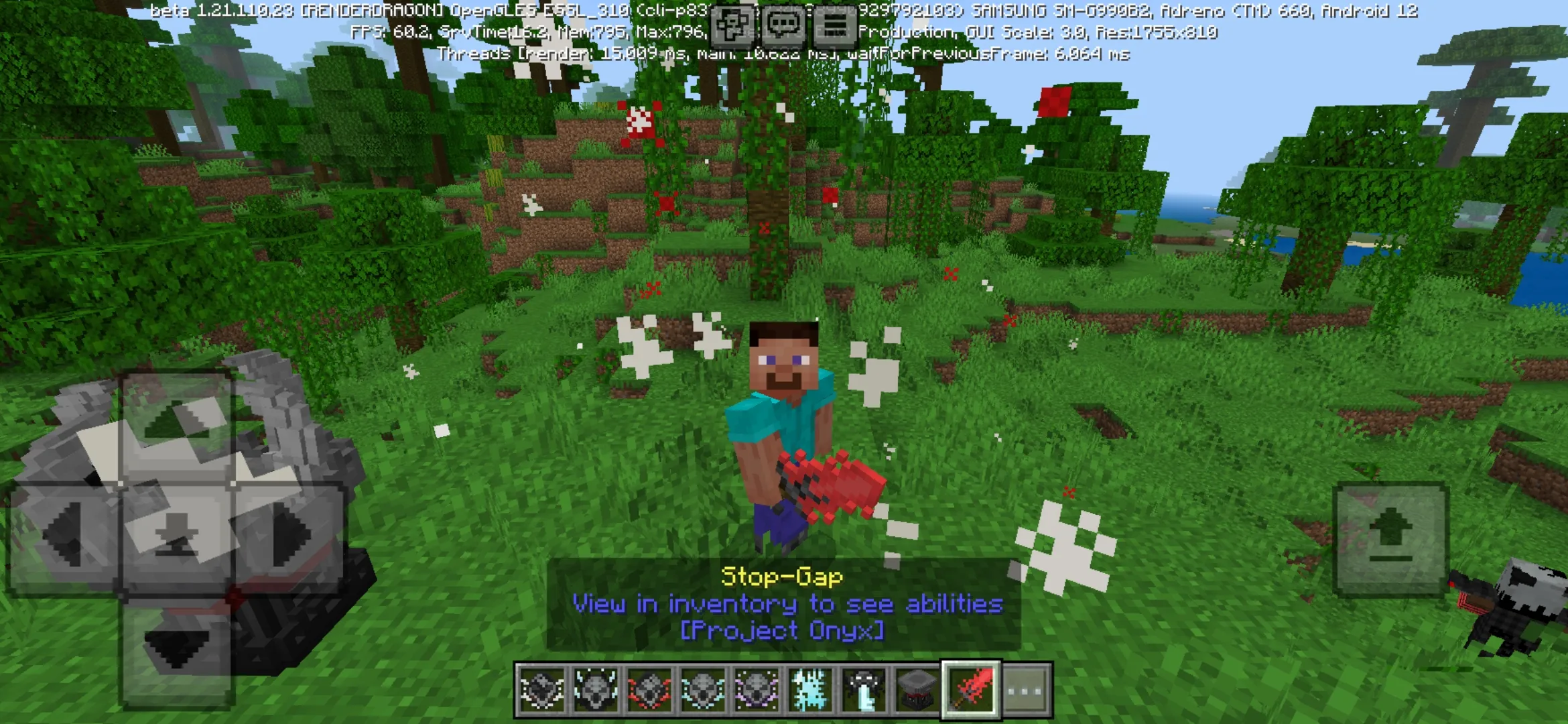 Stop-Gap from Project Onyx Mod for Minecraft PE