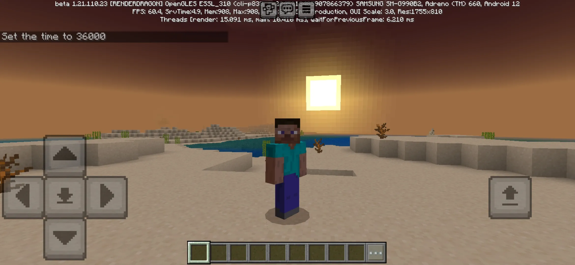 Sunset from Xiao Sakura Texture Pack for Minecraft PE