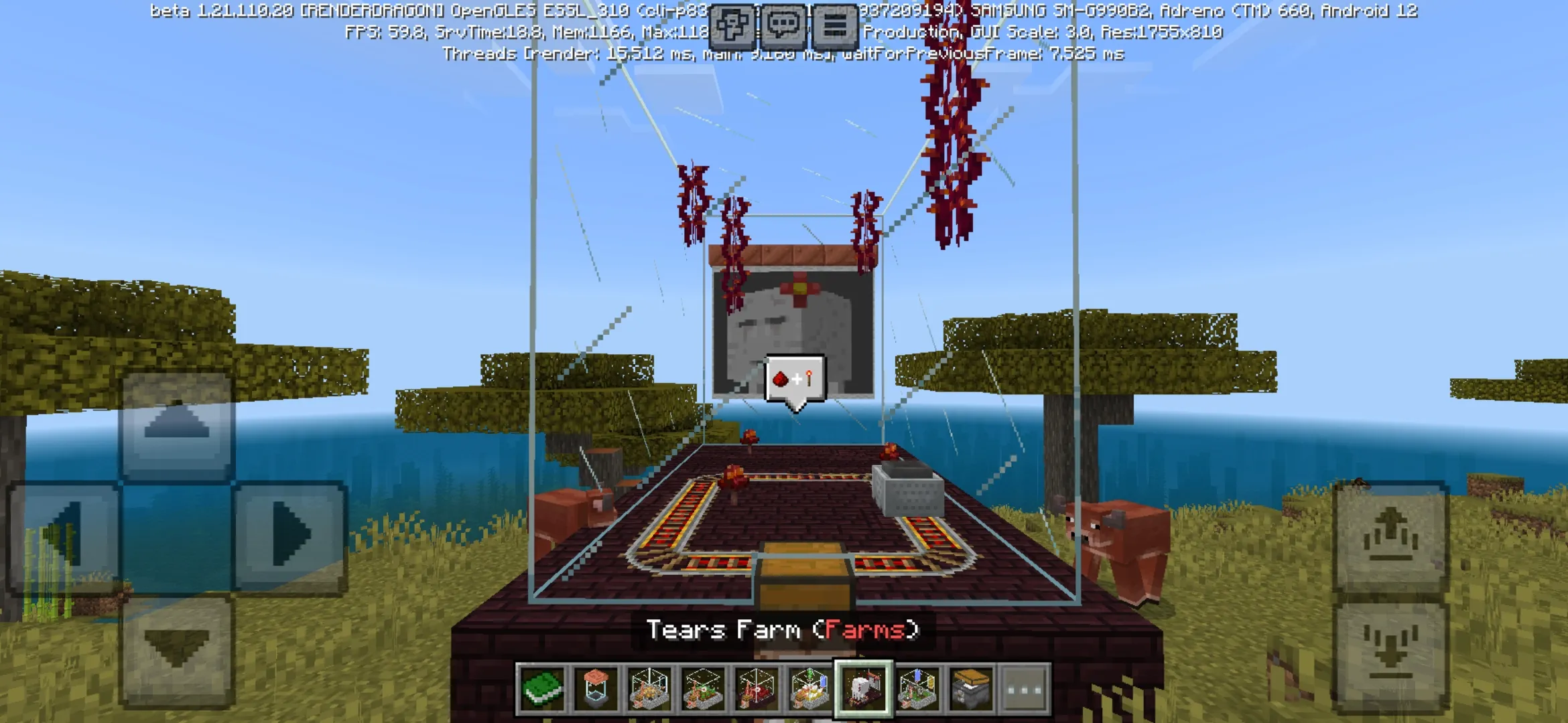 Tears from Craft Redstone Mod for Minecraft PE