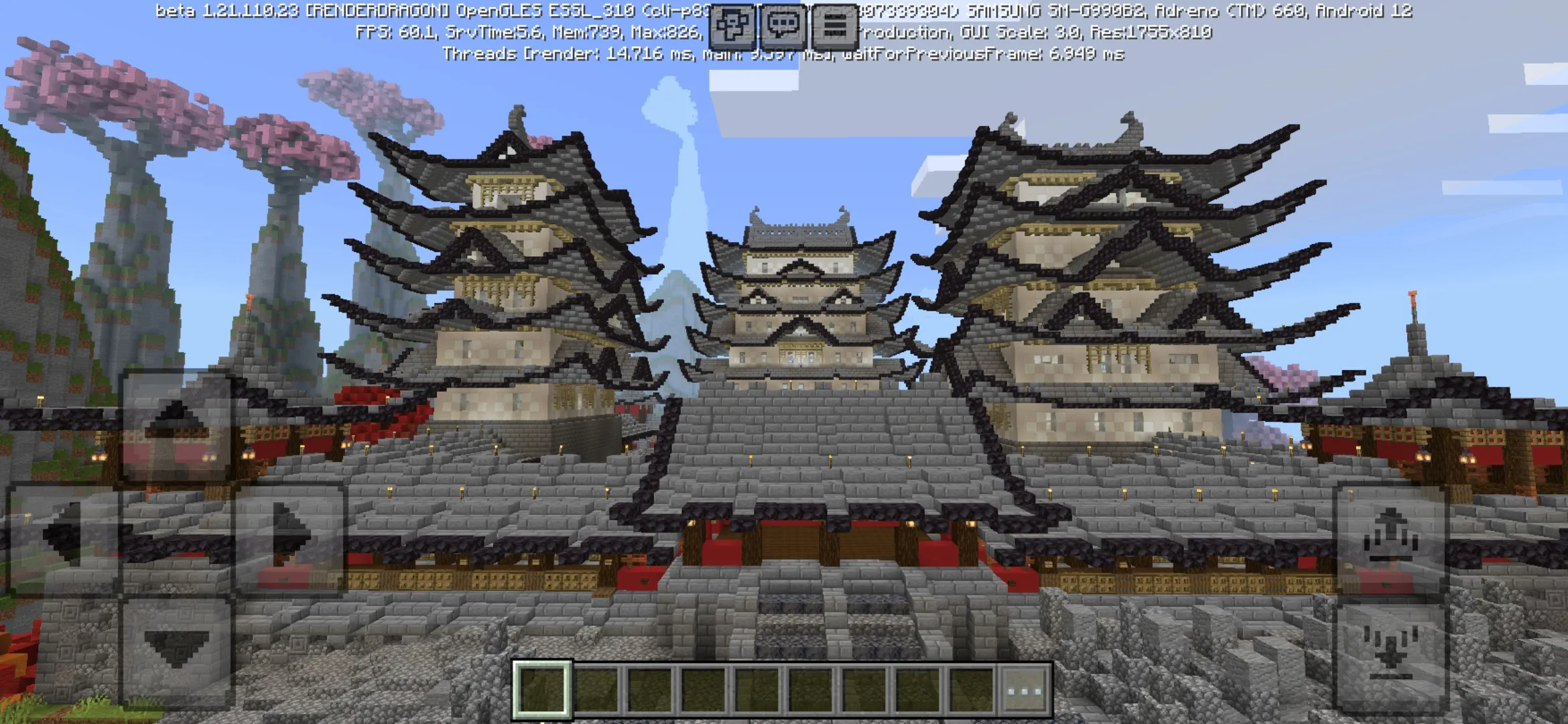 Temple from Japanese Style Map for Minecraft PE