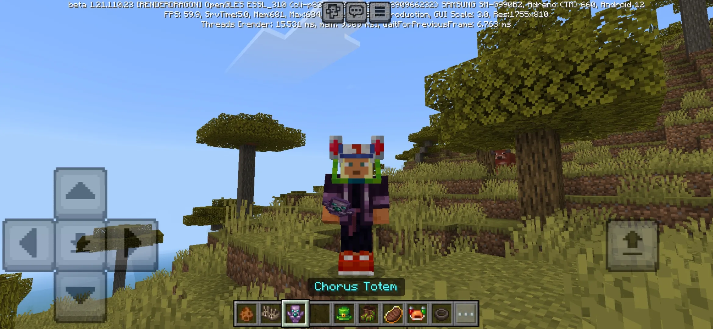 Totem from Artifacts Mod for Minecraft PE