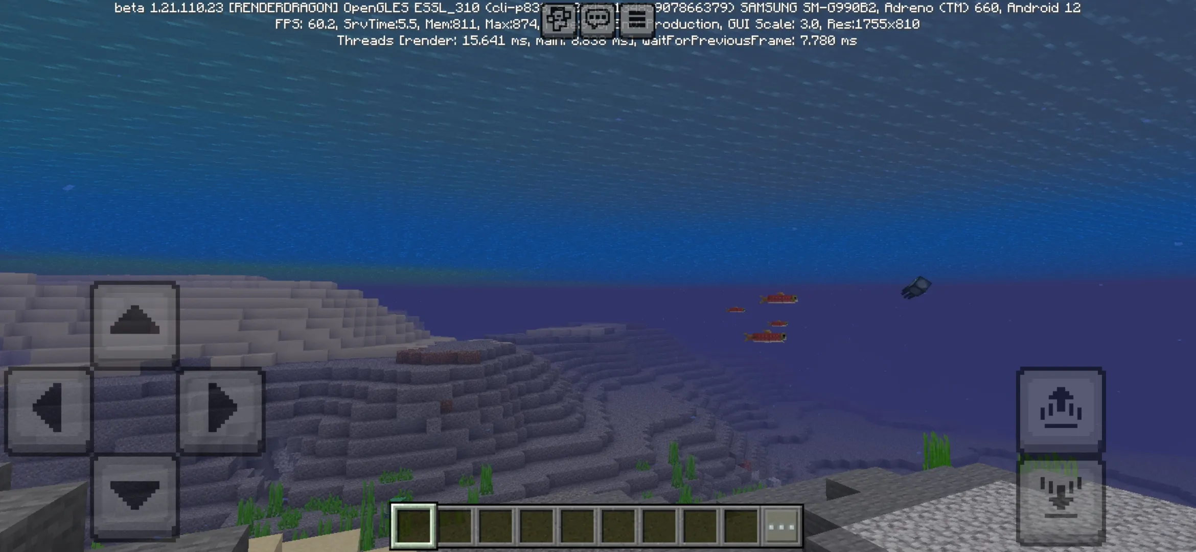 Underwater from Xiao Sakura Texture Pack for Minecraft PE