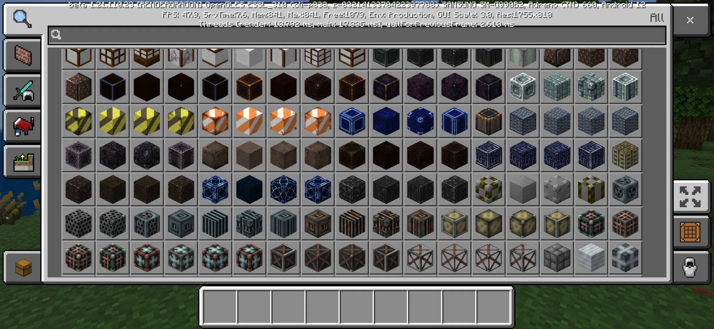 Variants from Chisel Mod for Minecraft PE