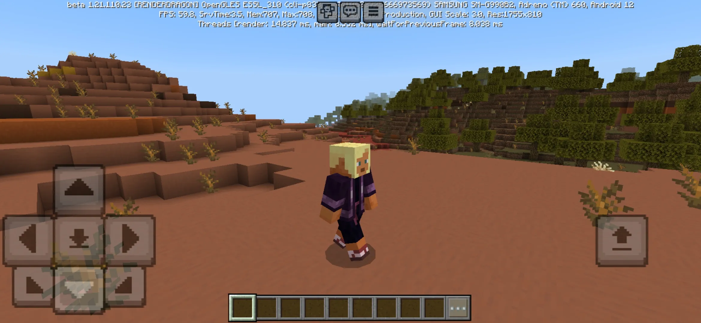 Walk from Free Look Texture Pack for Minecraft PE