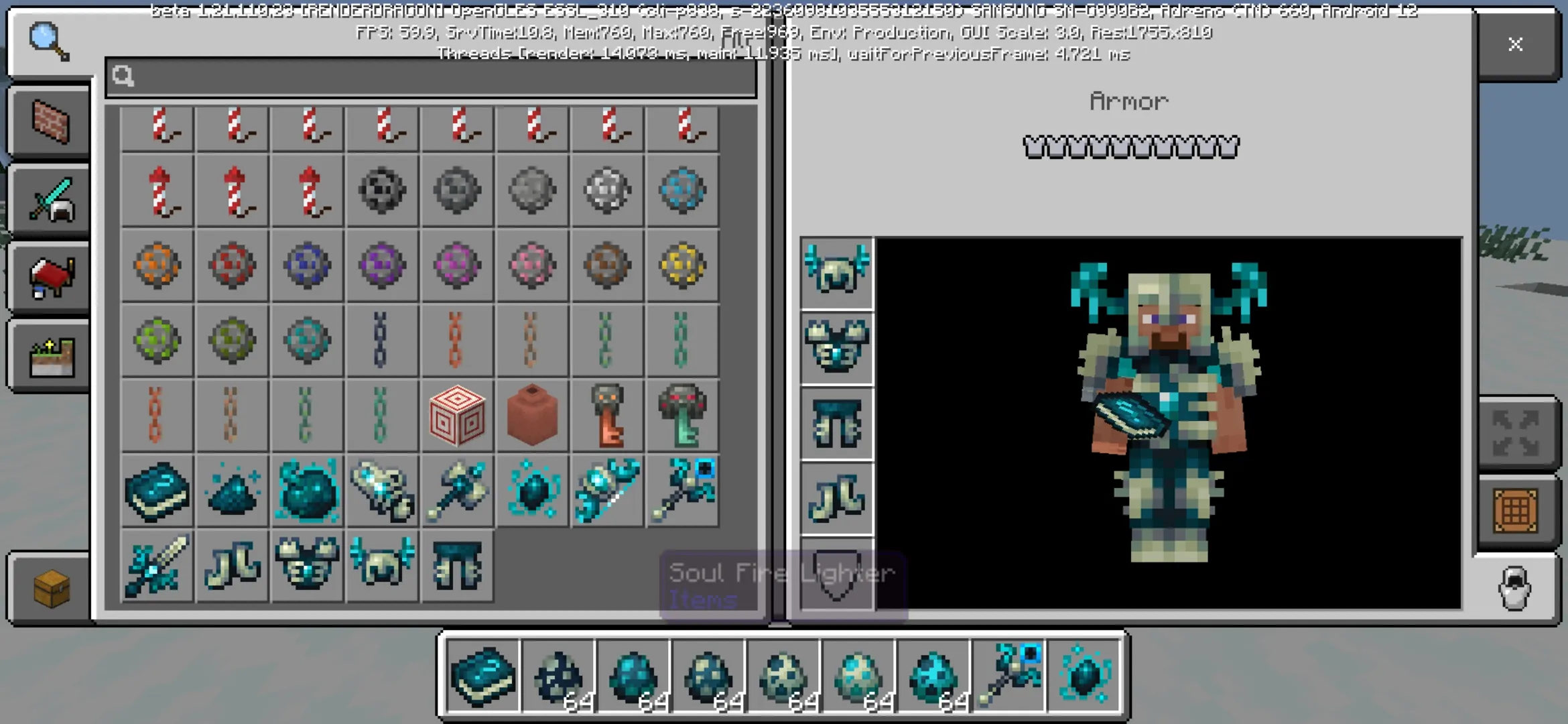 Weapon from Warden Mod for Minecraft PE
