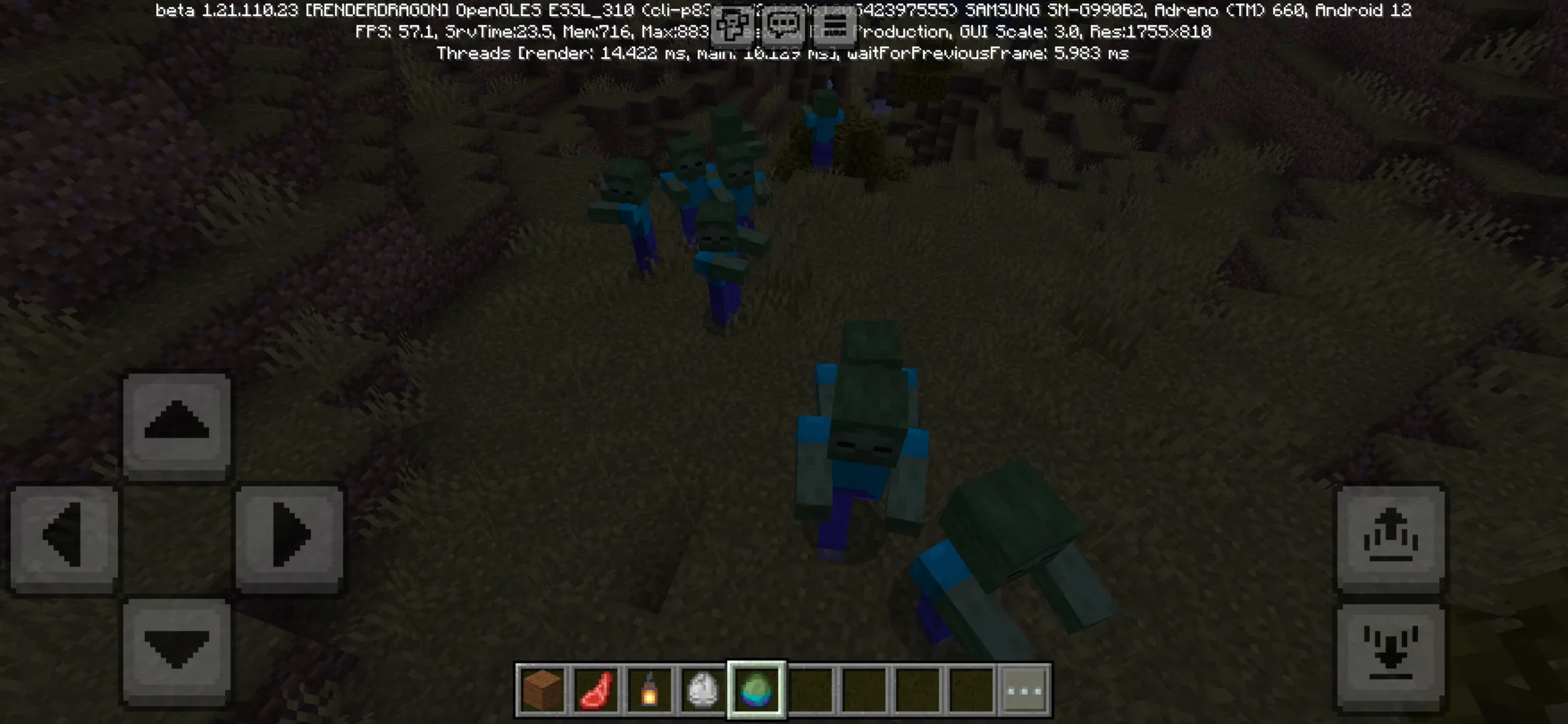 Zombies from Horde of Mobs Mod for Minecraft PE