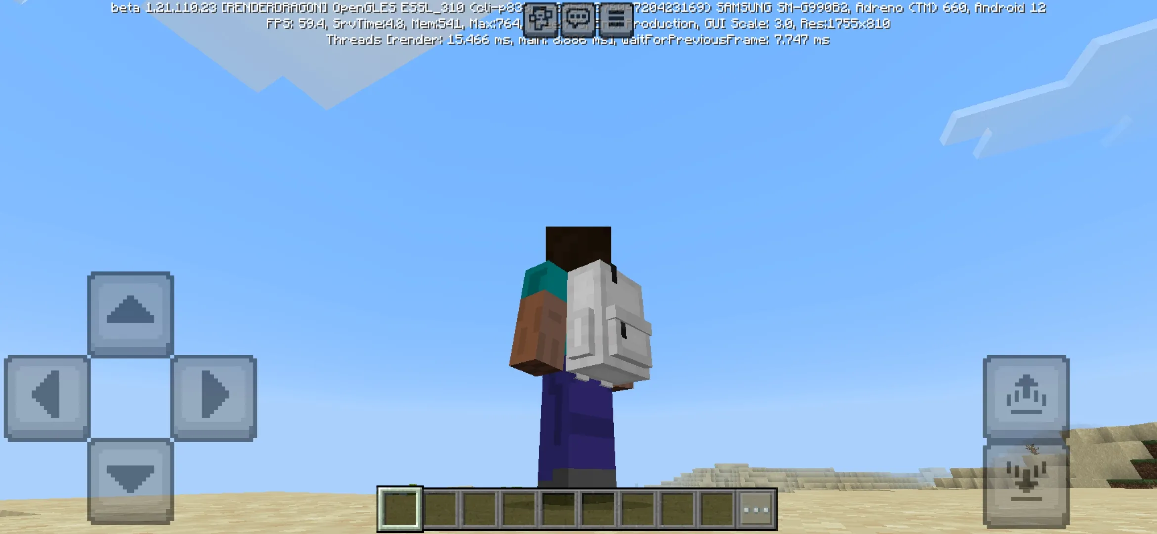 Backpack from Cakes Cosmetic Mod for Minecraft PE