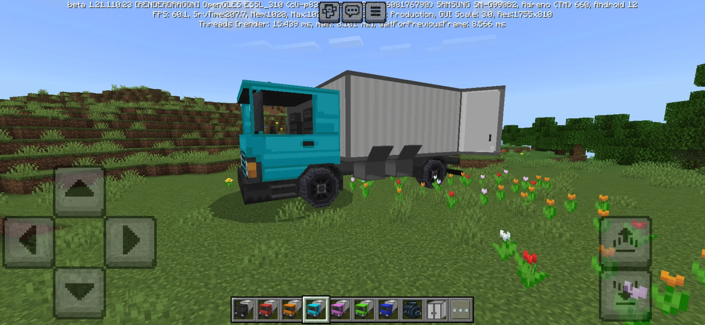 Blue from Truck Mod for Minecraft PE
