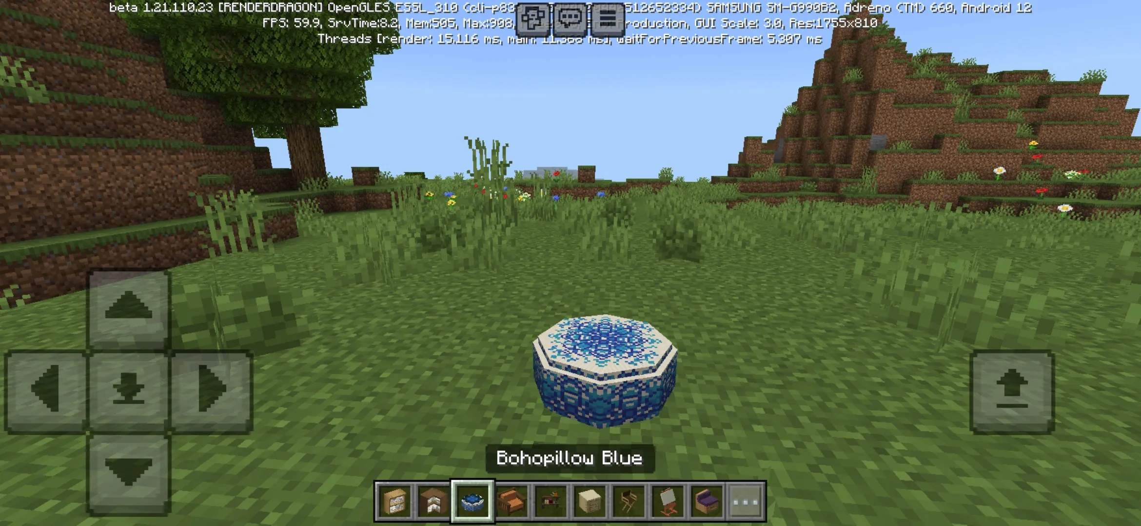 Bohopillow from Ghoulcraft Furniture Mod for Minecraft PE