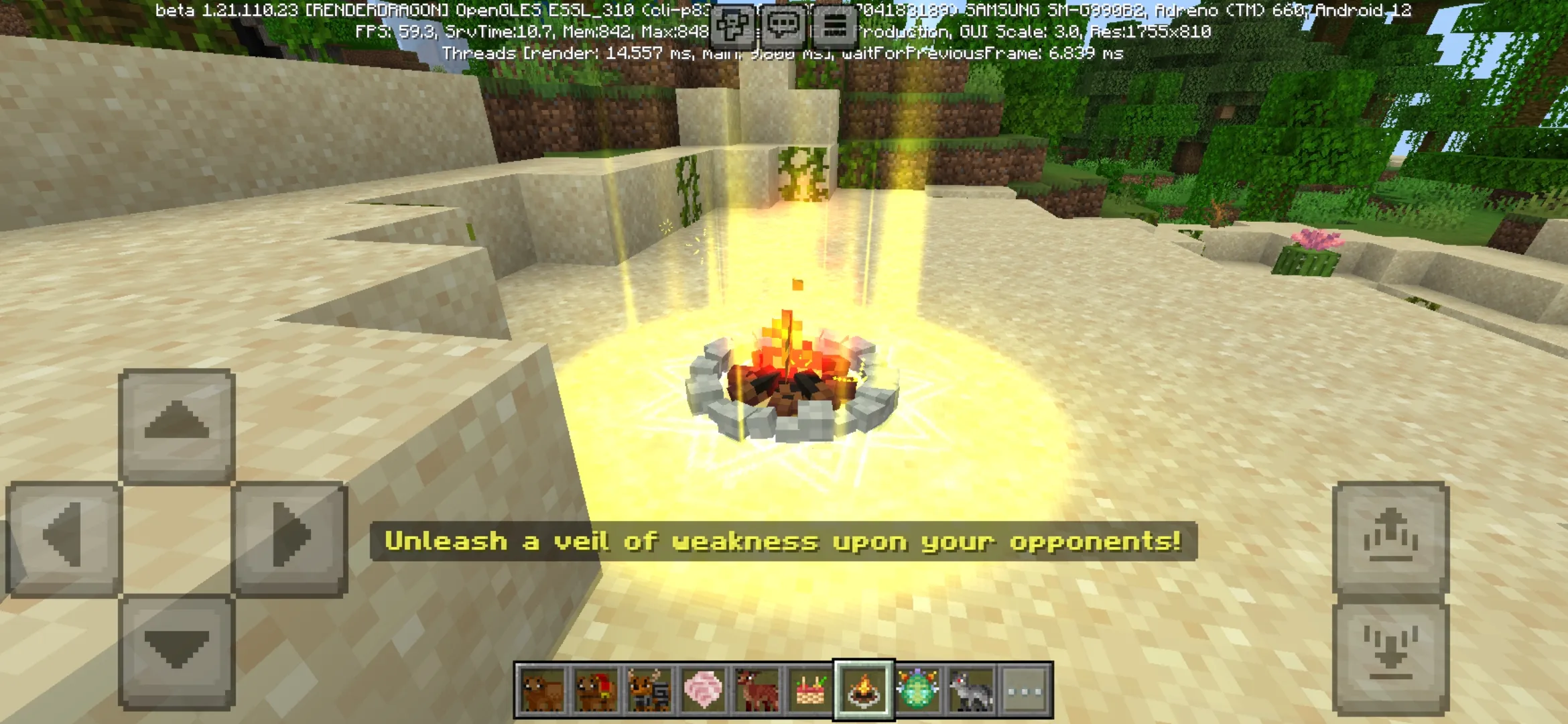 Campfire from Camping Mod for Minecraft PE