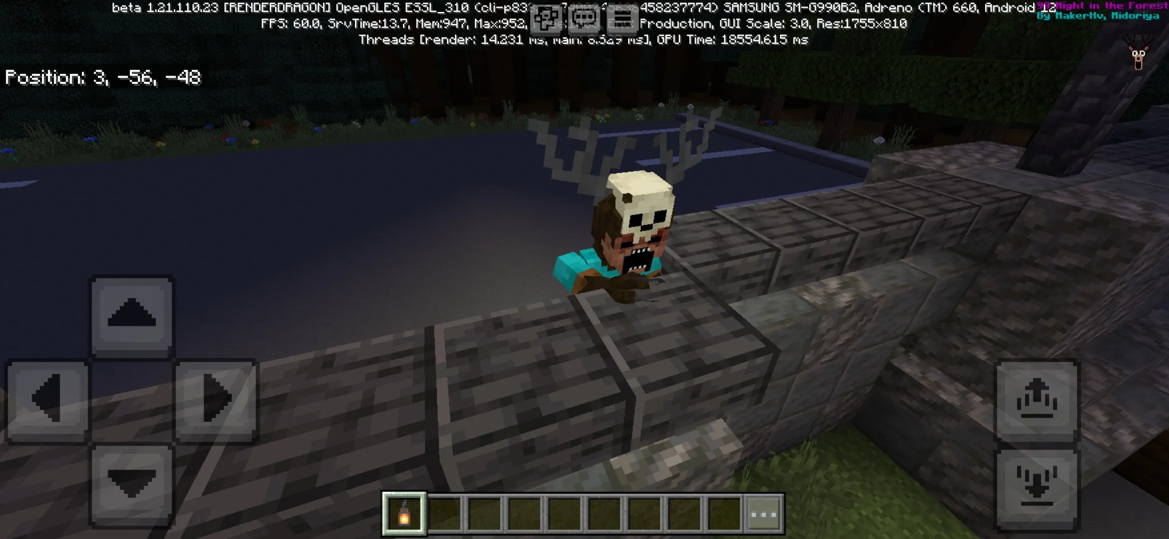 Careful from 99 Night Forest Map for Minecraft PE