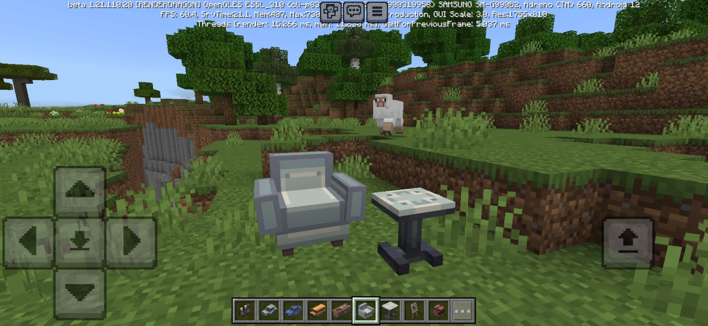 Chair from School Furniture Mod for Minecraft PE