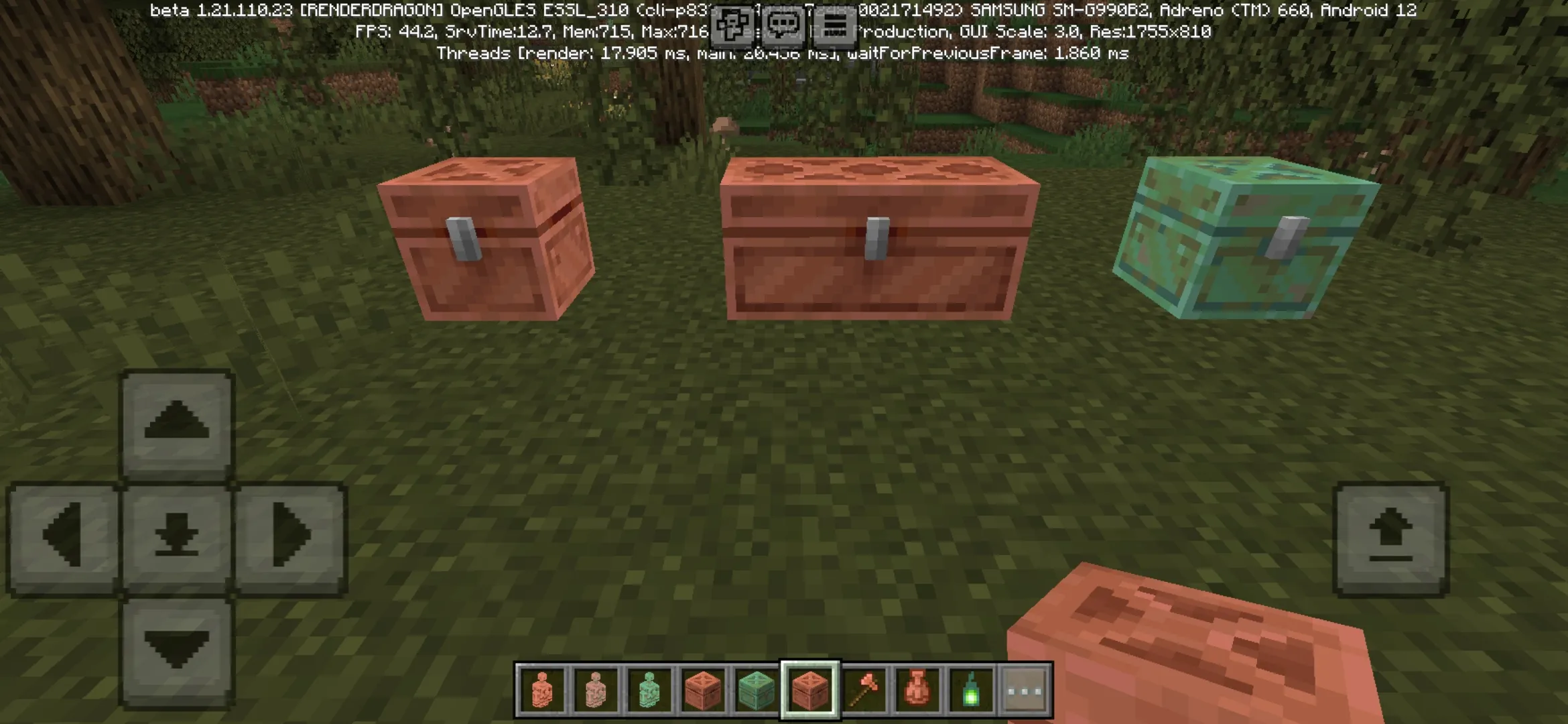 Chests from Minecraft PE 1.21