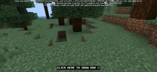 Click from F1 and F3 Buttons Texture Pack for Minecraft PE