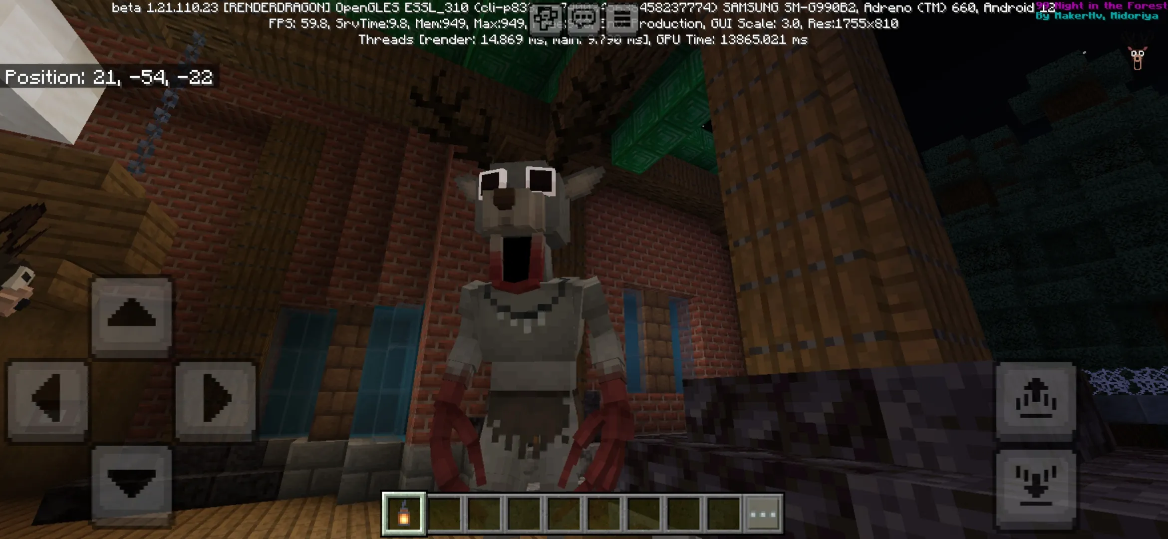 Creepy from 99 Night Forest Map for Minecraft PE