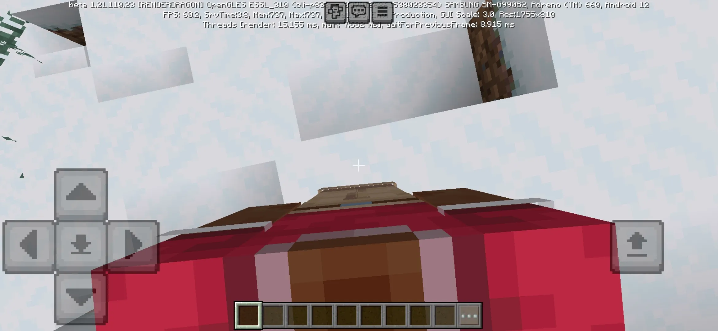 Down from First Person View Mod for Minecraft PE