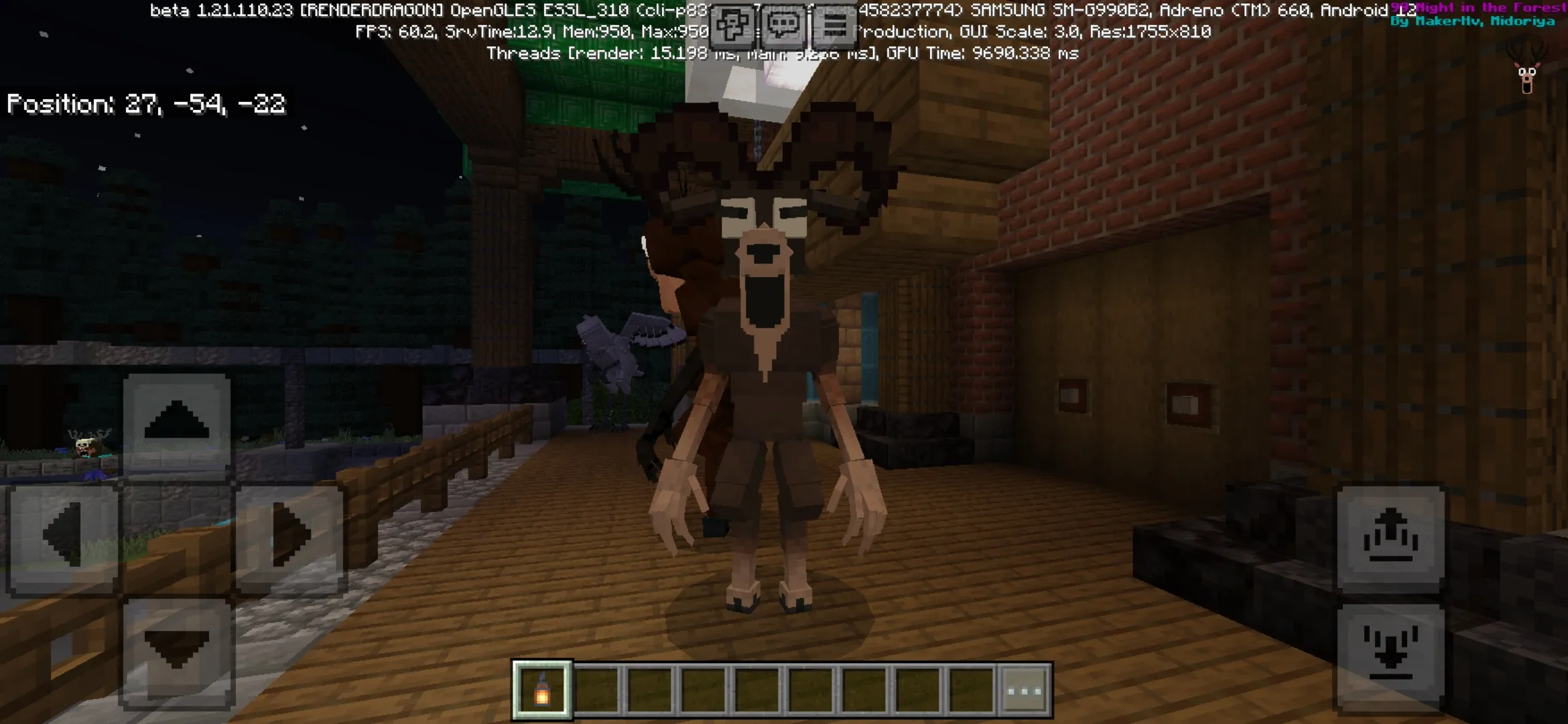 Enemy from 99 Night Forest Map for Minecraft PE