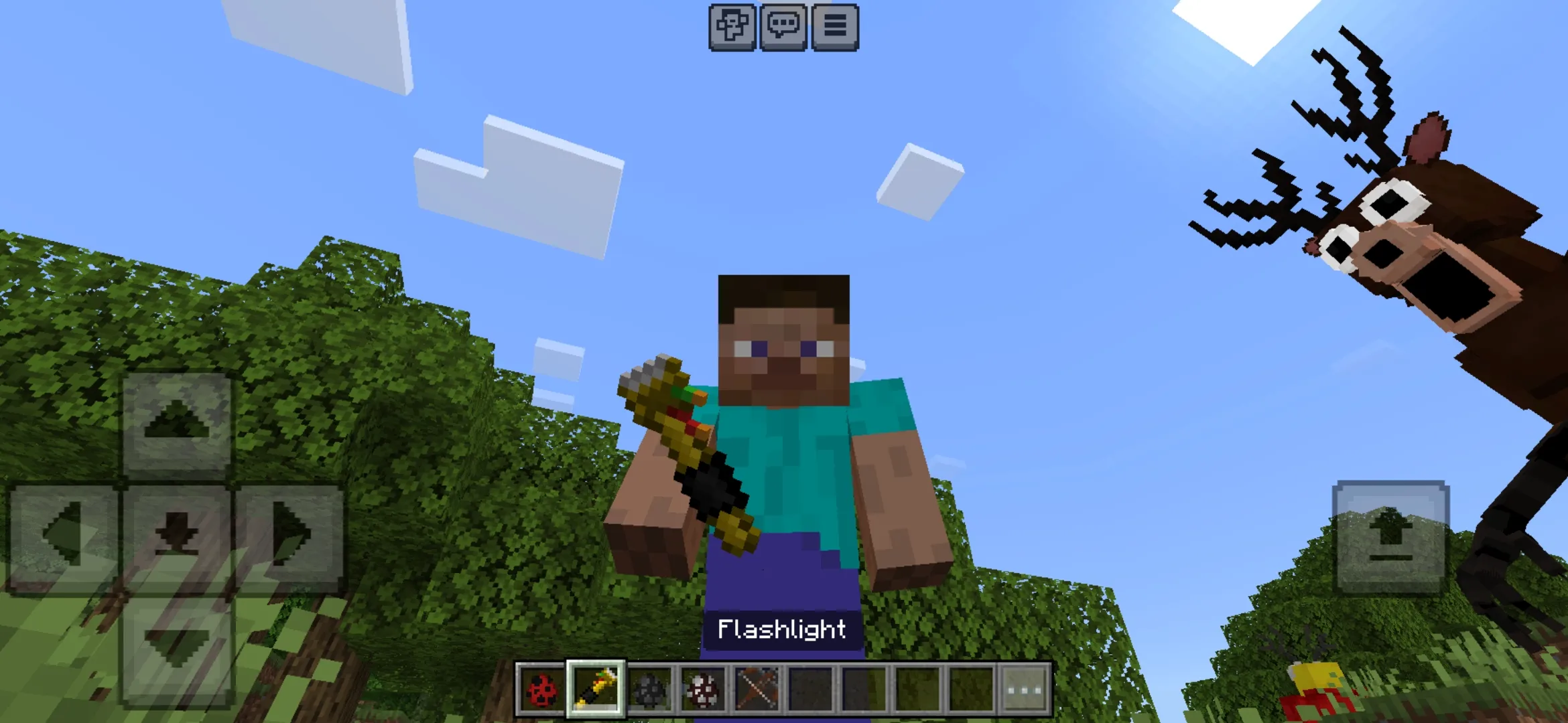 Flashlight from 99 Night Forest Mod for Minecraft PE