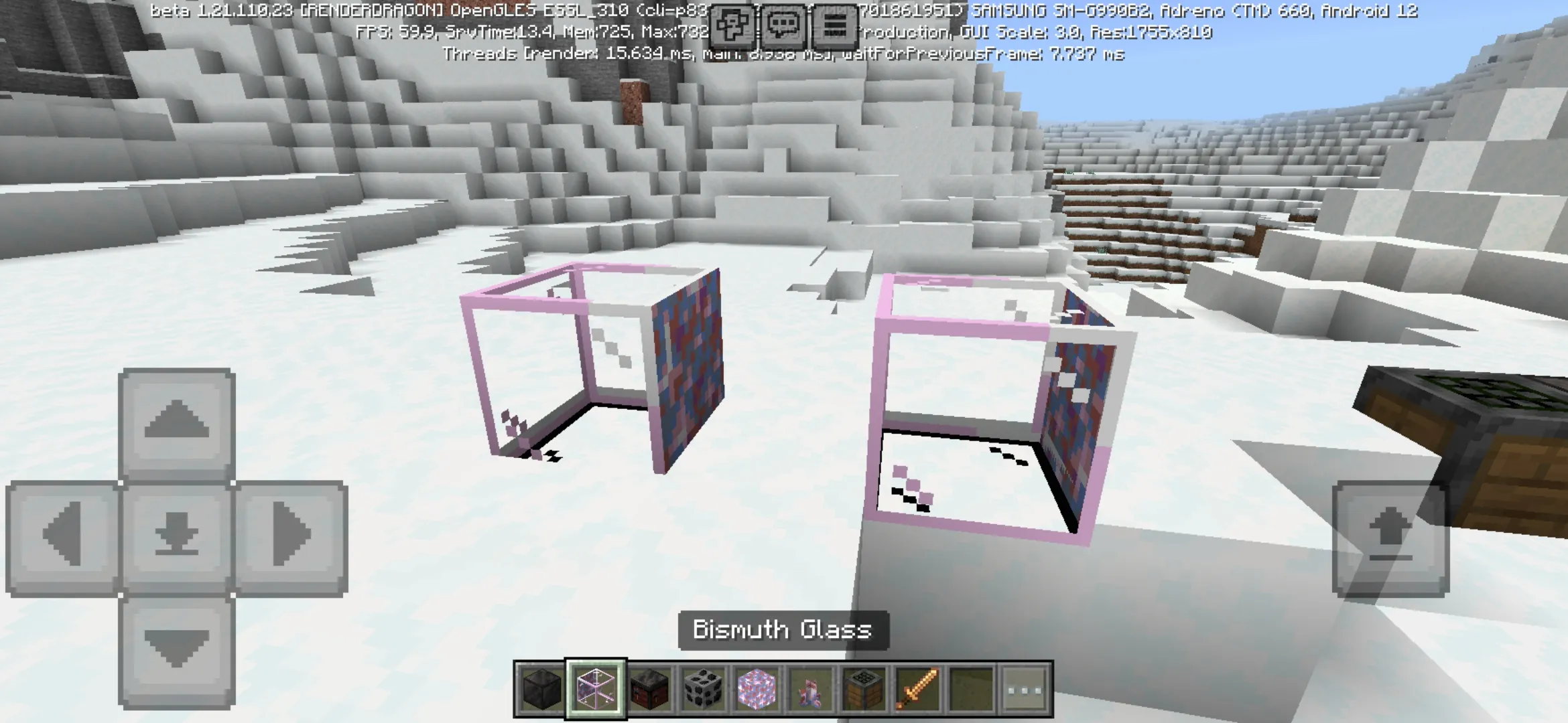Glass from Metallurgy Mod for Minecraft PE