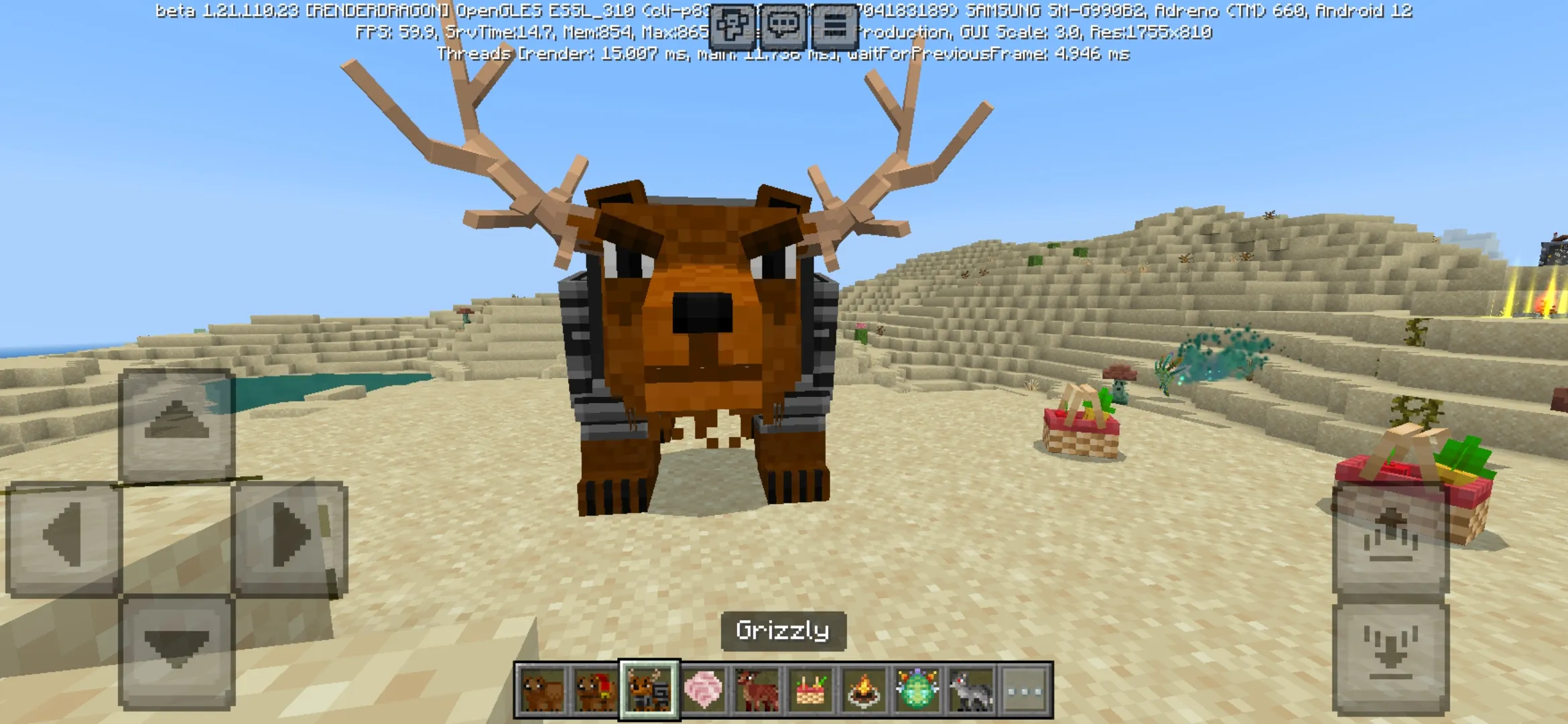 Grizzly from Camping Mod for Minecraft PE
