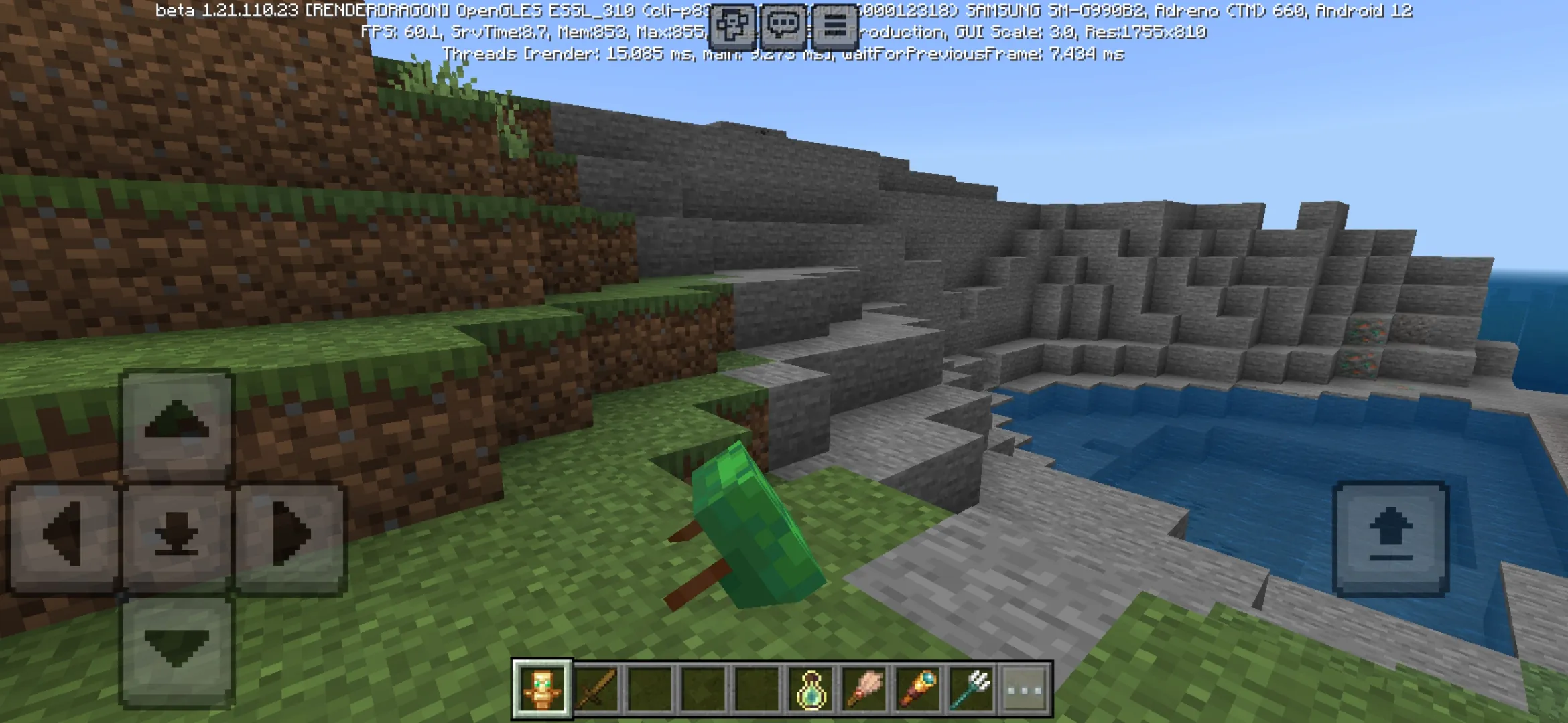 Helmet from Item Physics Mod for Minecraft PE