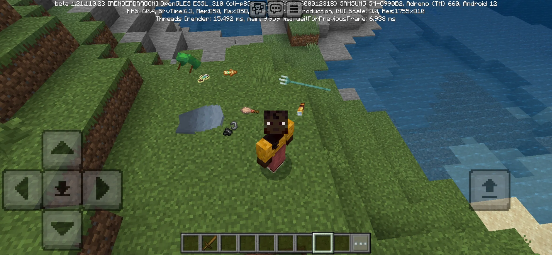 Item Physics Mod for Minecraft PE